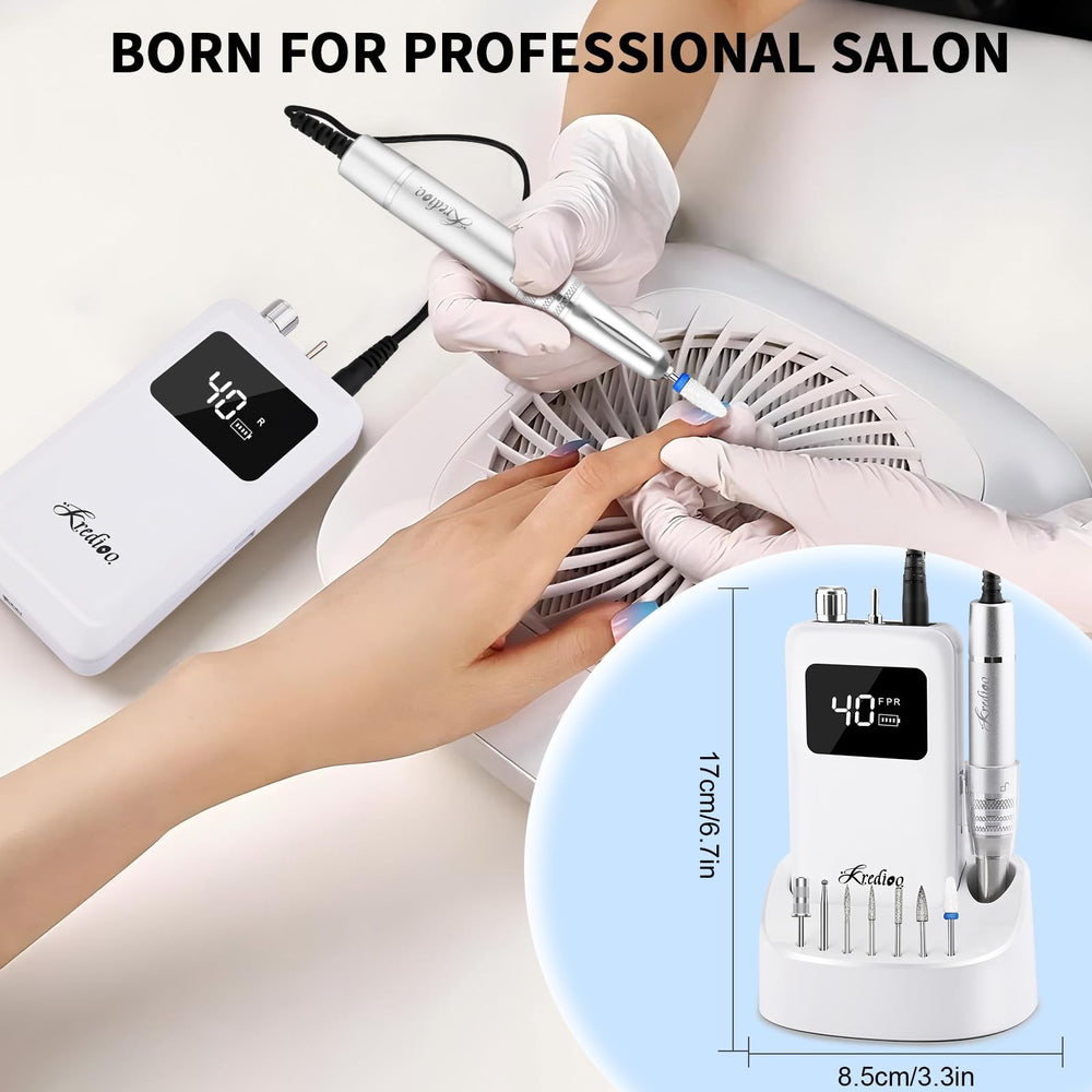 Kredioo removes acrylic gels with efficient torque and control.