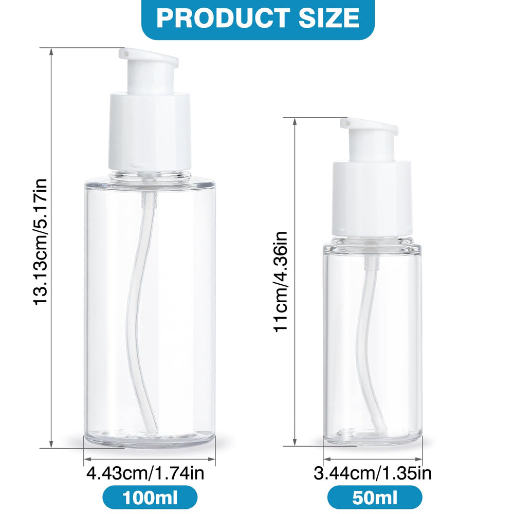 KREMORV transparent pump bottle emphasizes spill-free dispensing on the go.