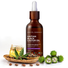 Kreyol Essence cold-pressed oil dropper captures pure extraction benefits for scalp and lashes.