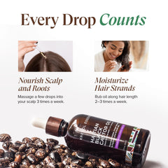 Kreyol Essence lavender-hibiscus aroma bottle close-up suggests calming, soothing skin and hair care.