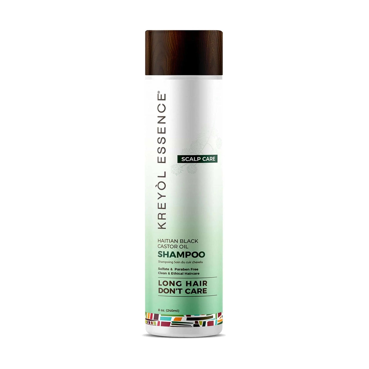 Kreyol Essence Let it Glow Shampoo bottle front for refreshed scalp nourishment