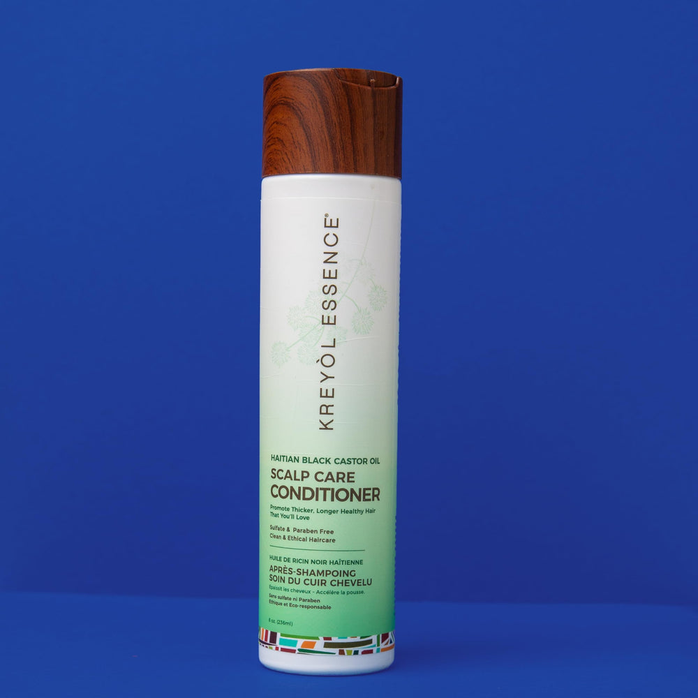 Kreyol Essence glossy hair after use illustrating shine and volume potential