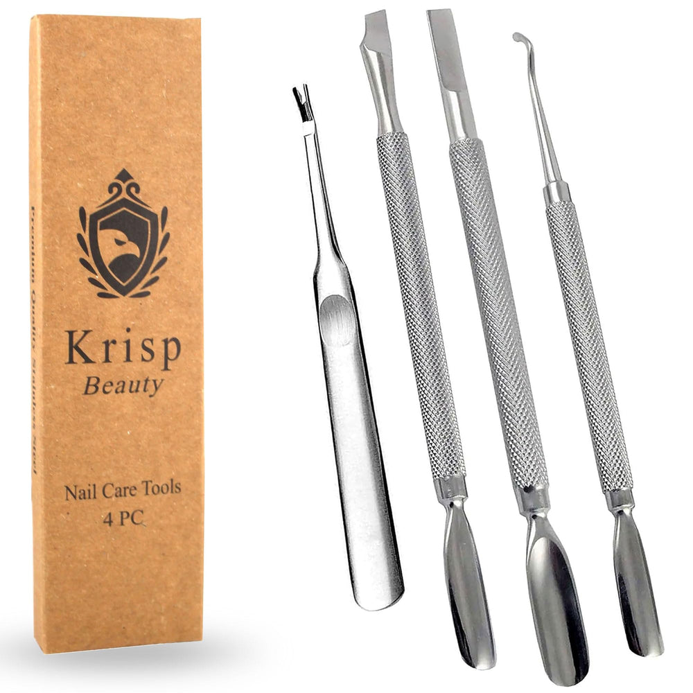 Krisp Beauty cuticle-pusher dual-ended tool for precise cuticle care at home