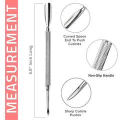 Krisp Beauty Cuticle Trimmer kit two-piece set displayed in a pouch.