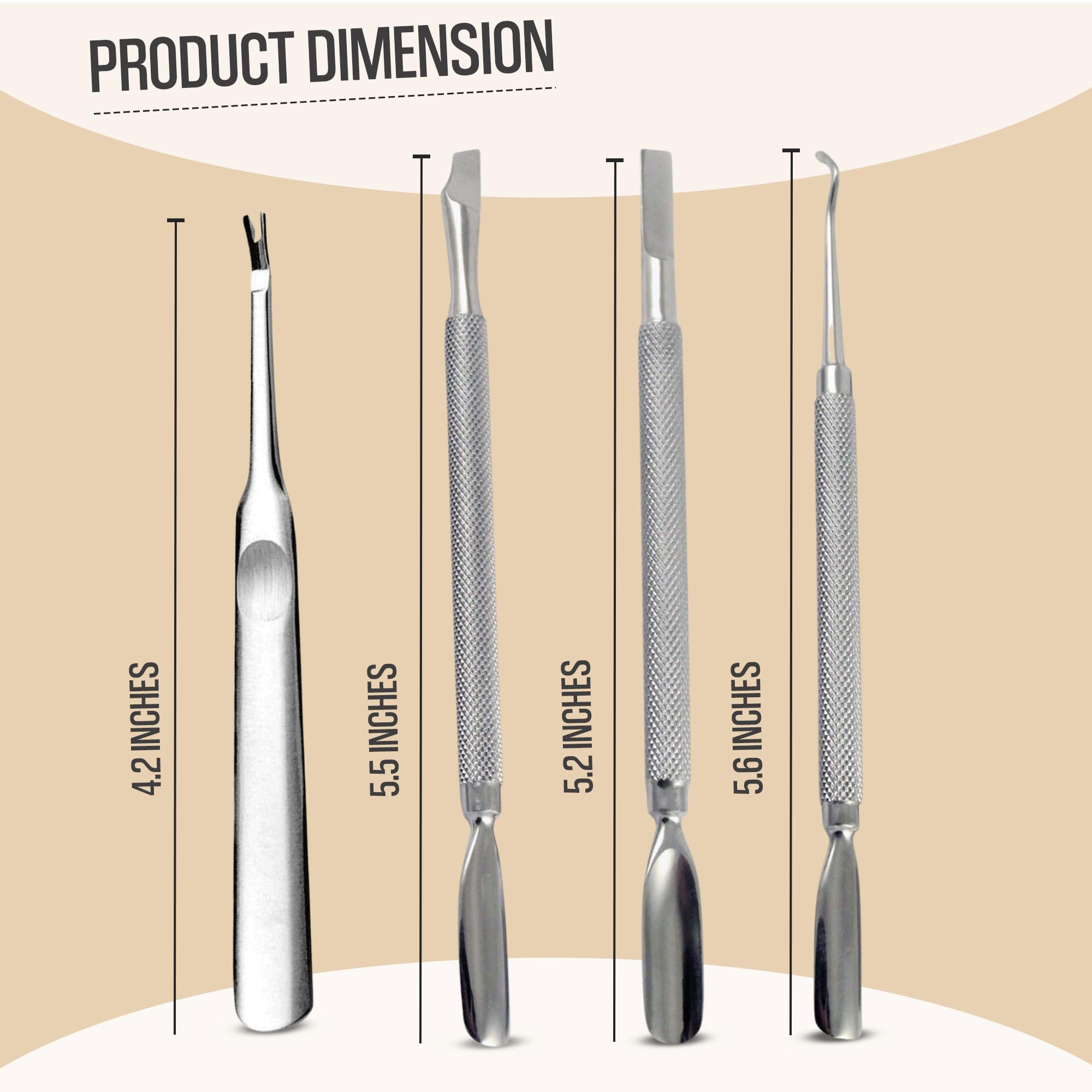 Krisp Beauty ingrown toenail lifter with ergonomic grip for gentle lifting