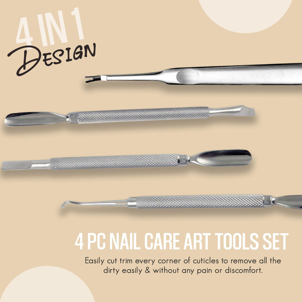 Krisp Beauty spoon-shaped cuticle pusher supports safe cuticle care and cleaning