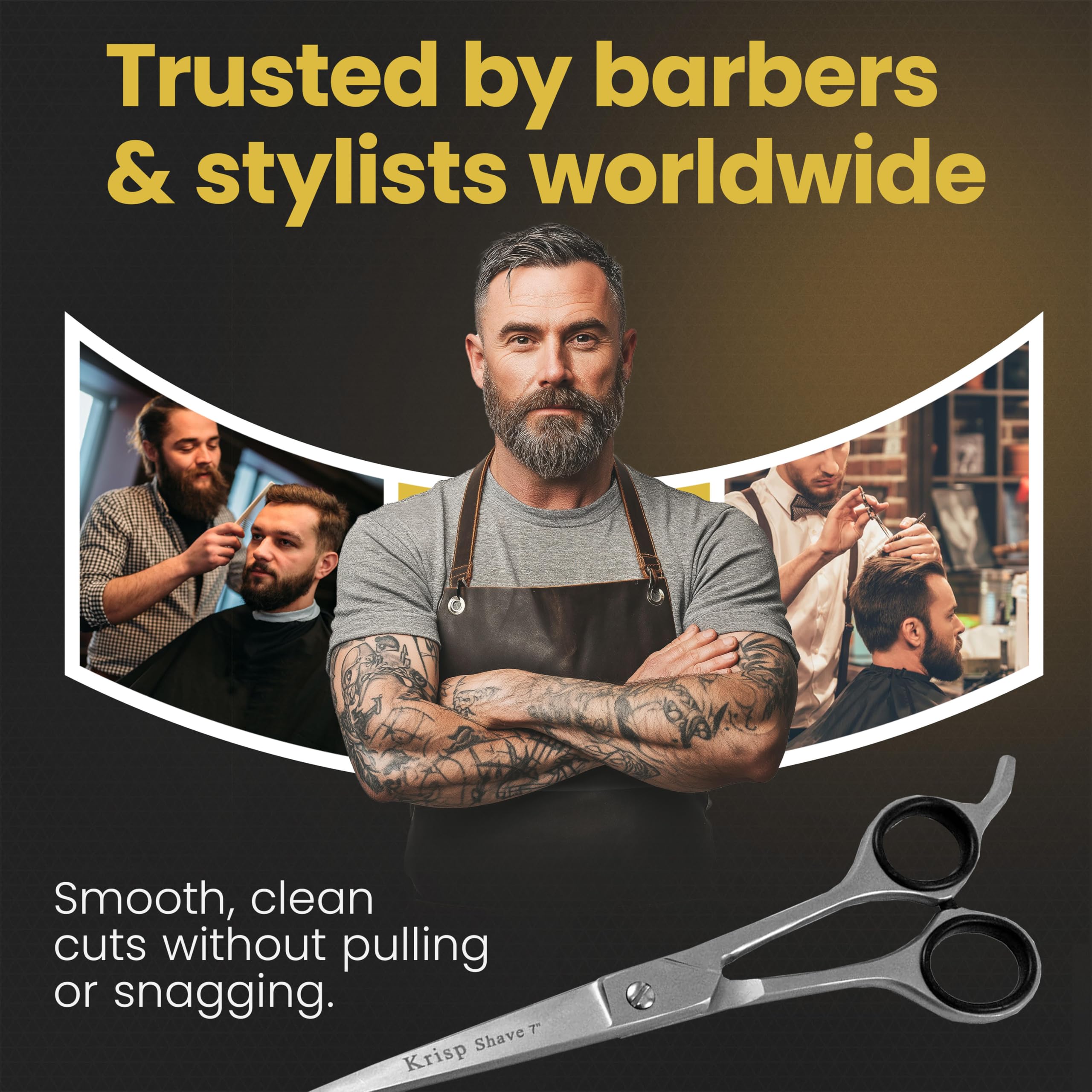 Krisp Shave durable matte stainless finish resists tarnish and rust.