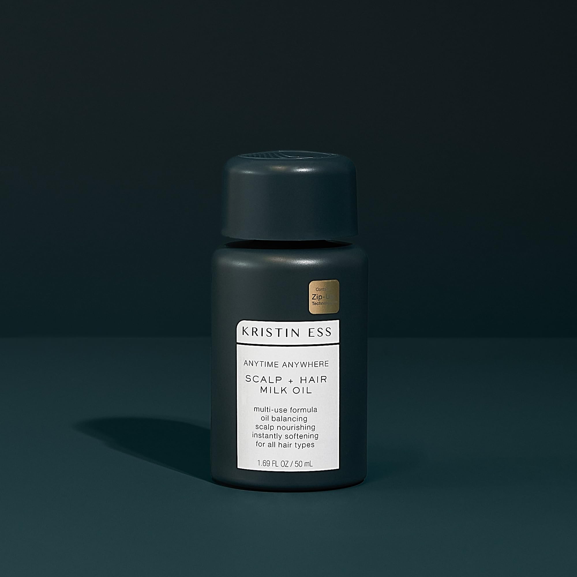 Kristin Ess Anytime Anywhere cruelty-free vegan formula label