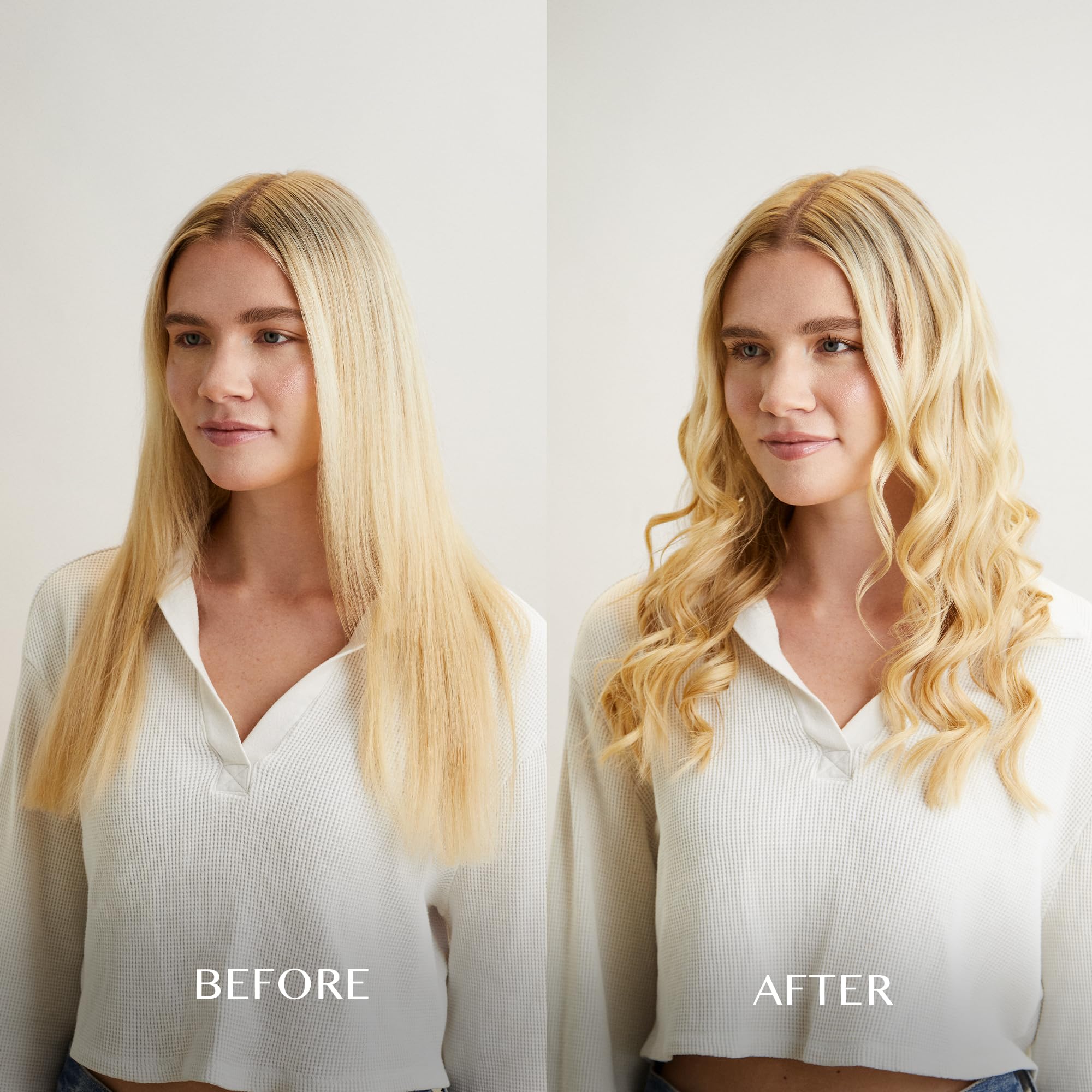 Kristin Ess 1 Inch Titanium Curling Iron shows a digital temperature display for precise heat.