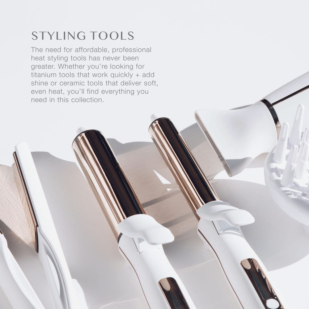Kristin Ess Hair titanium barrel adds shine and reduces frizz for glossy waves