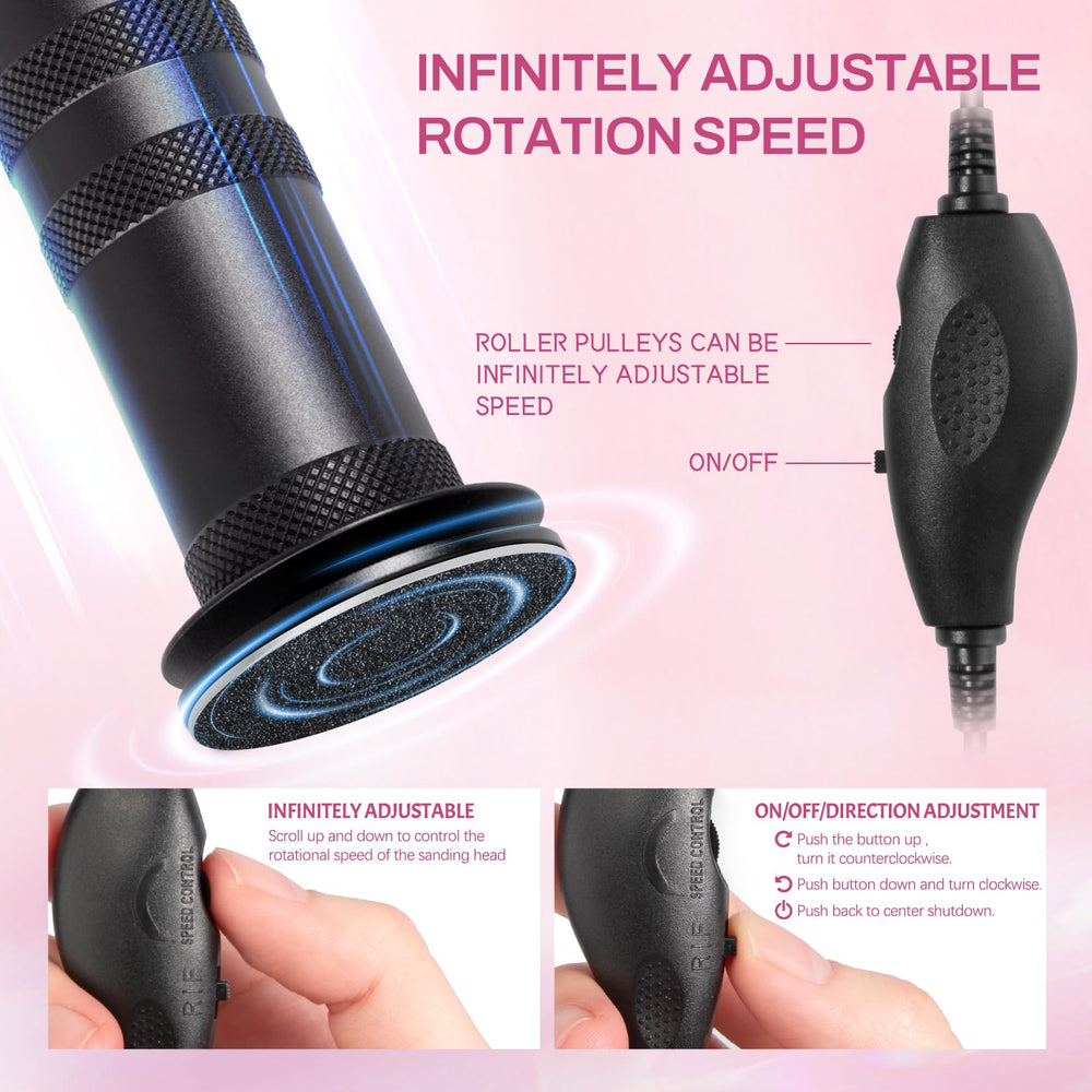 krofaue adapter powered pedicure tool for easy at home sessions