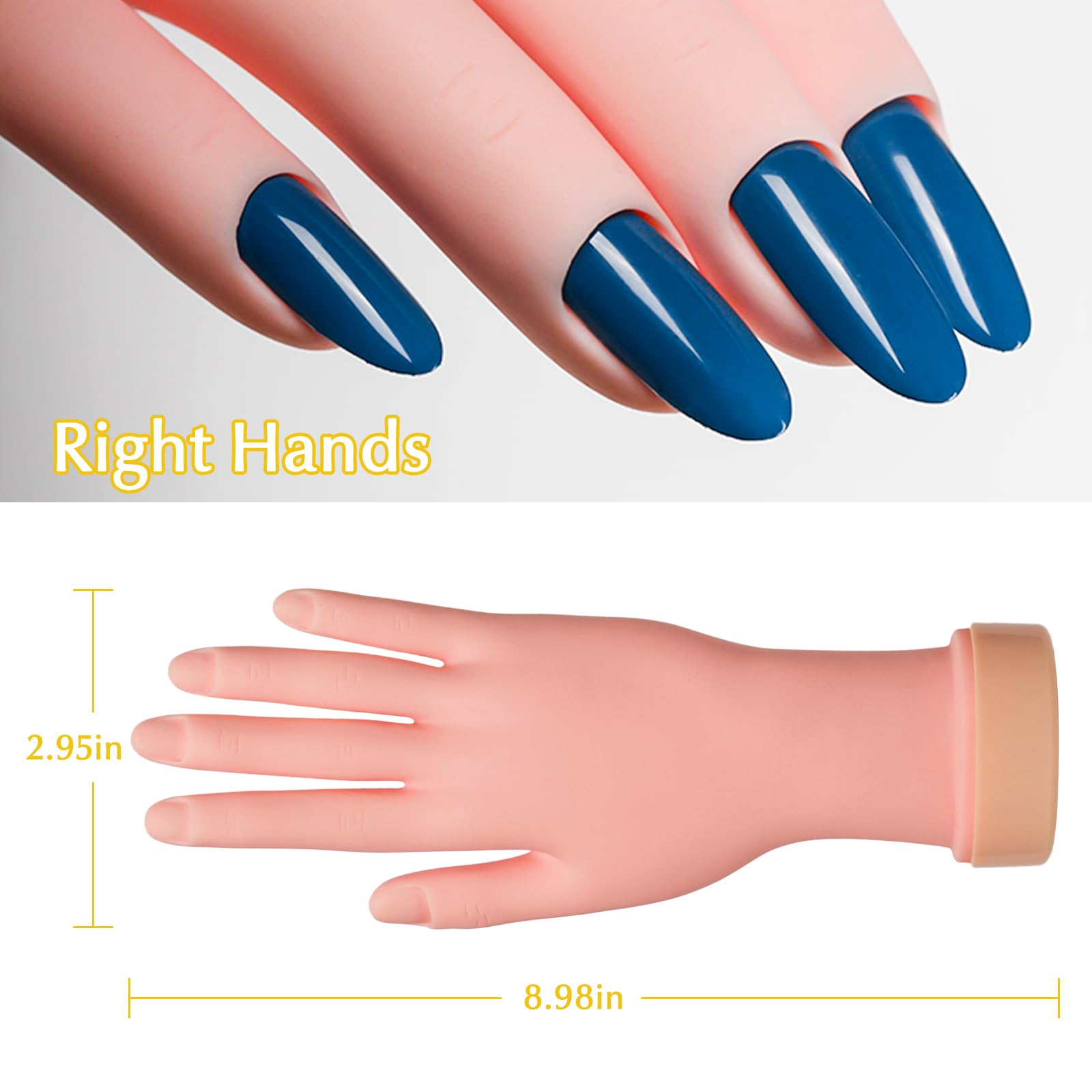 krofaue nail practice hand nail tips insertion demonstrates tip design and layout practice