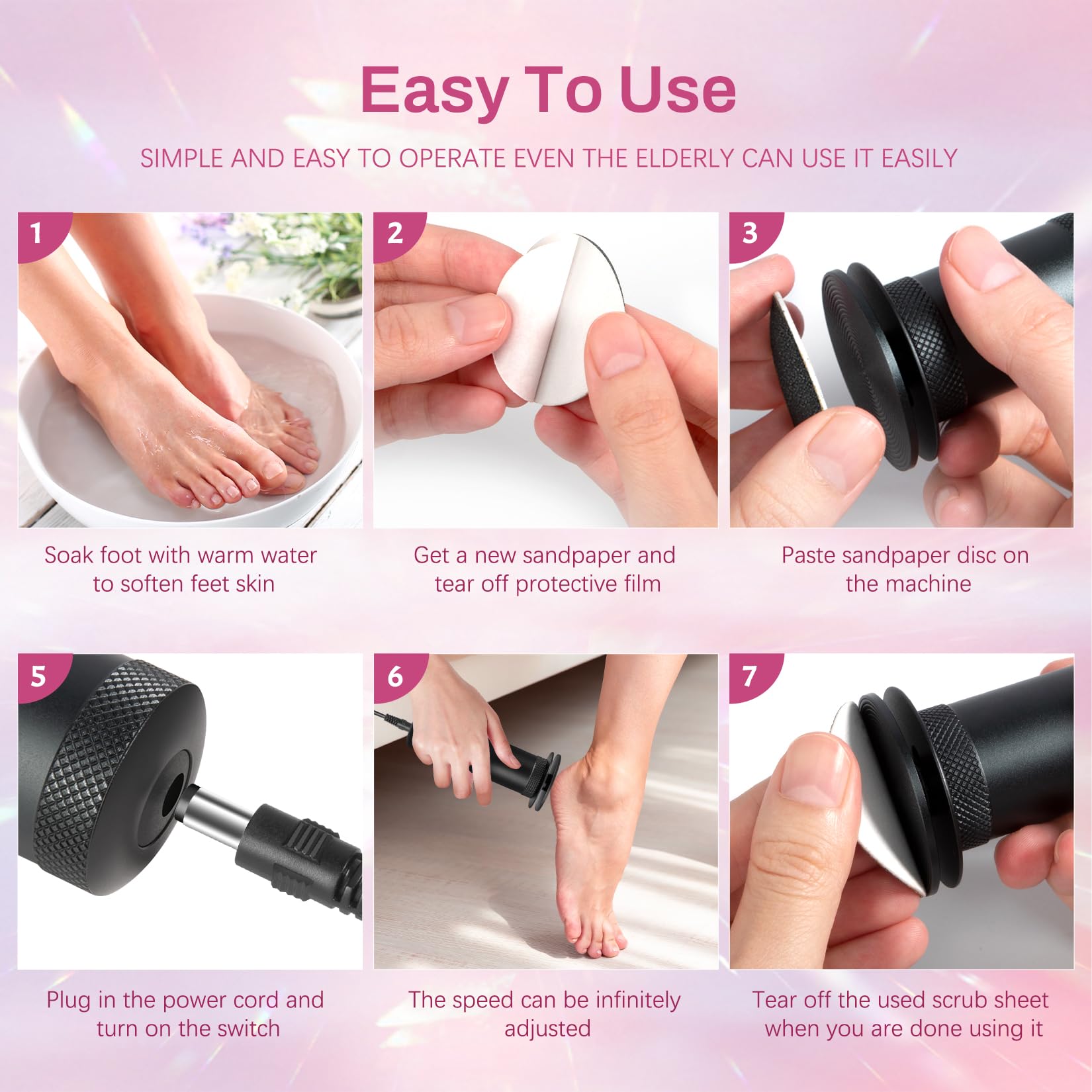 krofaue womens foot care tool enables salon quality pedicures at home