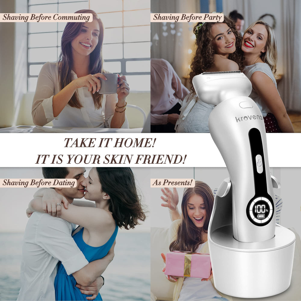 Krovena electric razor compact portable design ideal for travel