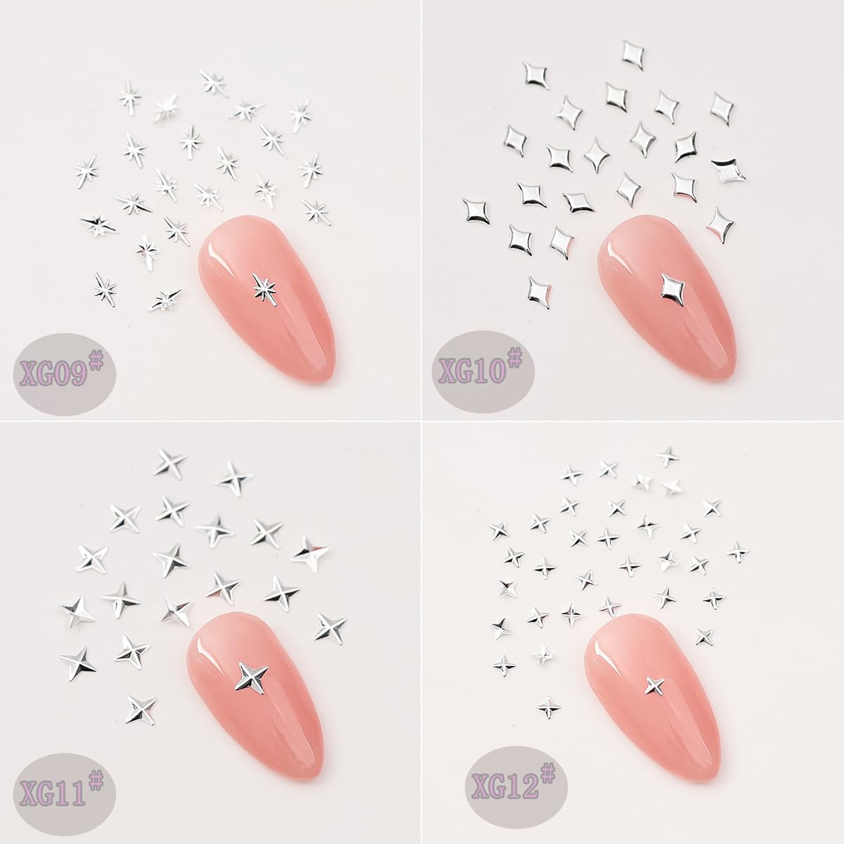 KRTBKR alloy-based charms are durable and nail-friendly