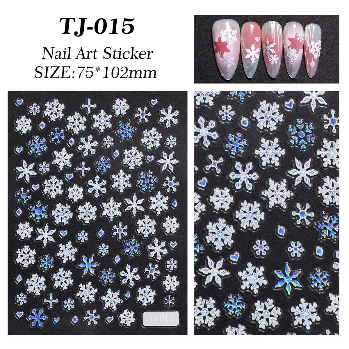 KRTBKR glitter gold silver snowflake designs add festive vibe.