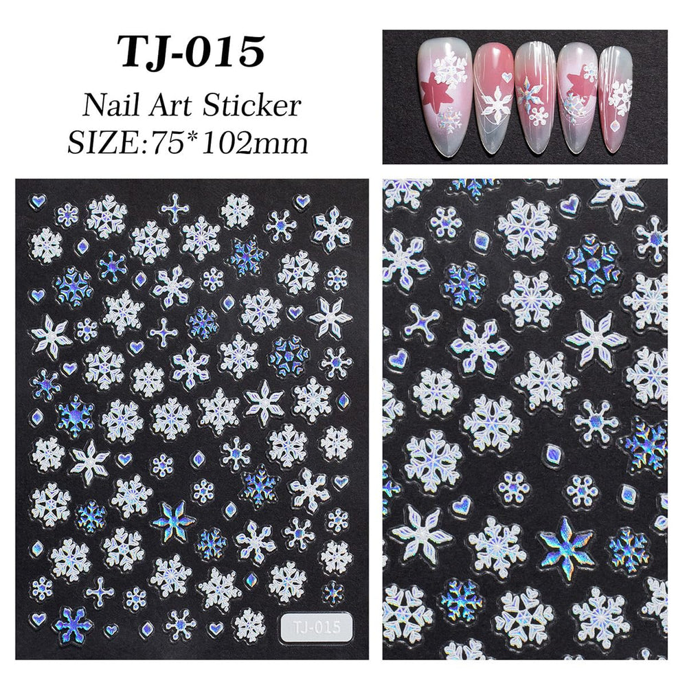 KRTBKR glitter gold silver snowflake designs add festive vibe.