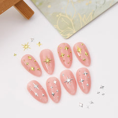 KRTBKR star charms collection in gold and silver for glam nails