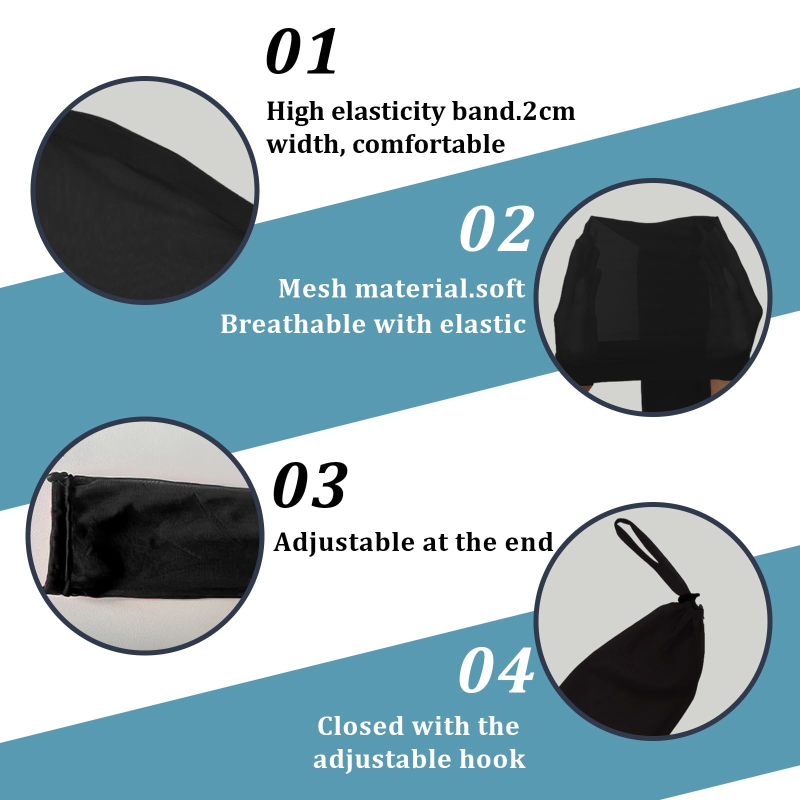 Kryxelion hair weave sleeve breathable mesh delivers lightweight comfort for long wear.