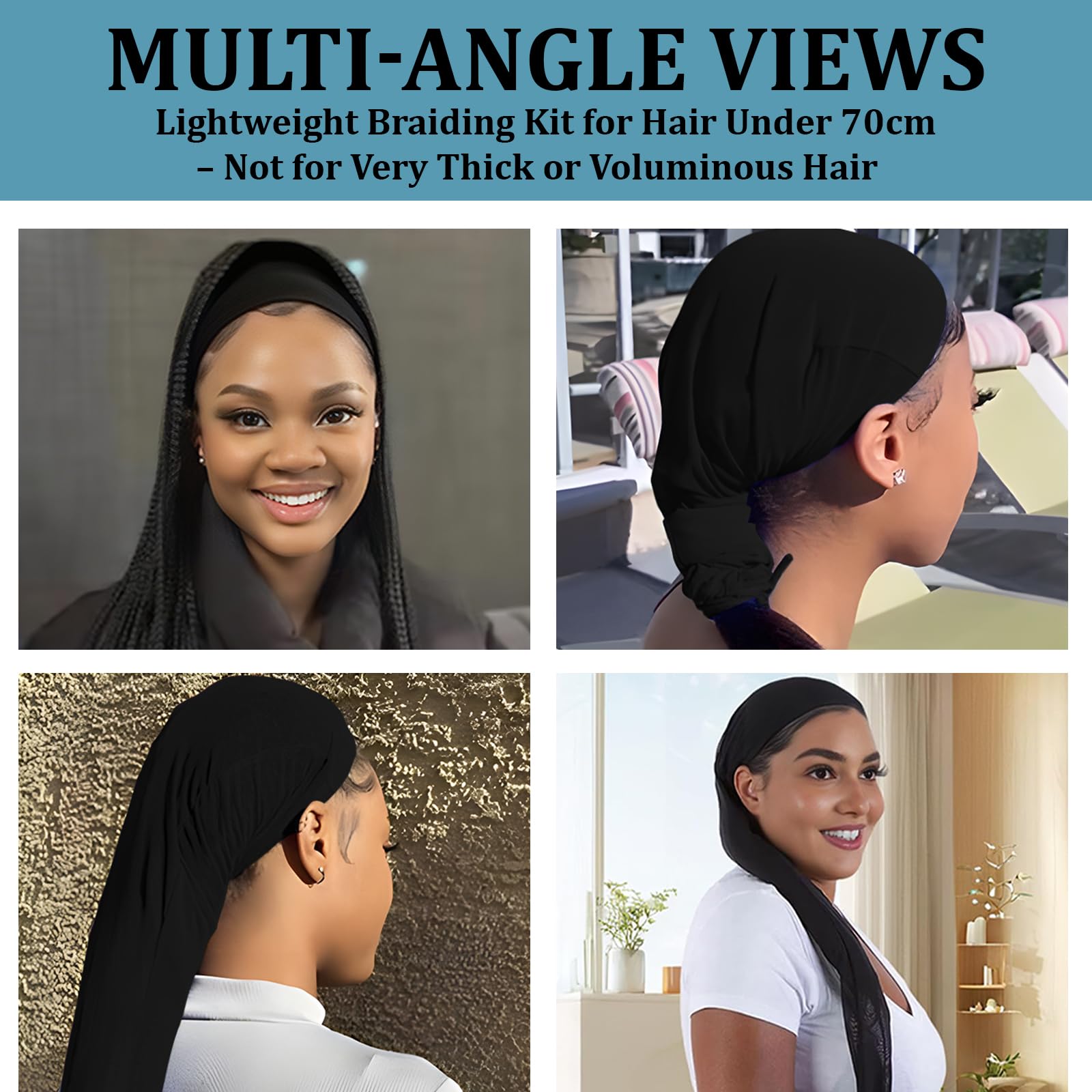 Kryxelion hair weave sleeve protects locs from frizz and tangles during daily styling.