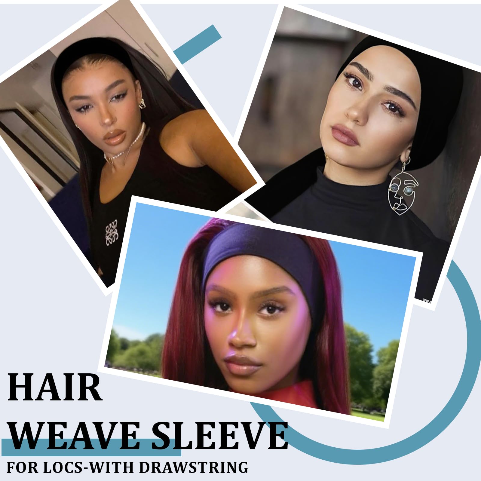 Kryxelion hair weave sleeve stretchy fit adapts to various head shapes and hairstyles.