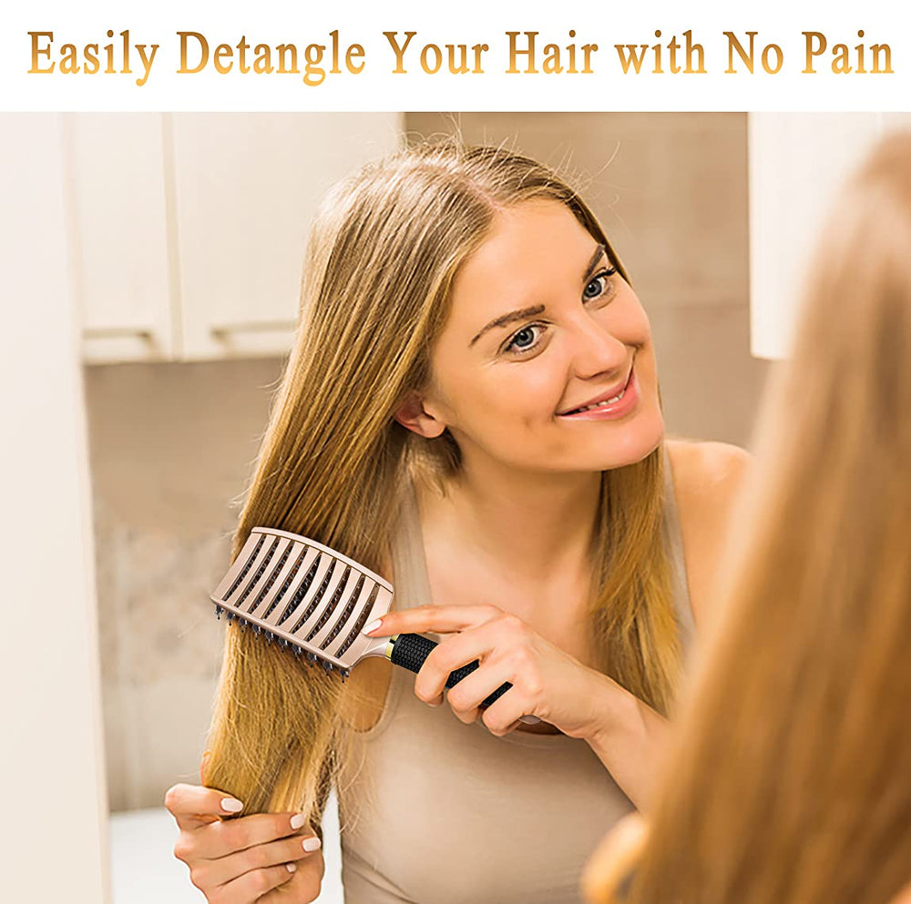 KTKUDY detangler suitable for wet or dry hair across all textures.