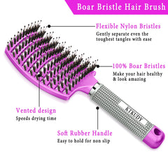 KTKUDY Detangler for wet or dry hair enables gentle, pain-free brushing