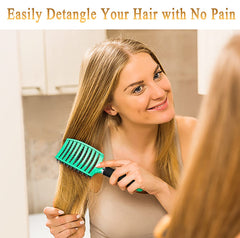 KTKUDY Detangling Brush works on wet or dry hair for versatile styling.