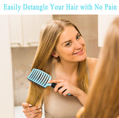 KTKUDY natural oil distribution brush promotes glossy hair with everyday use