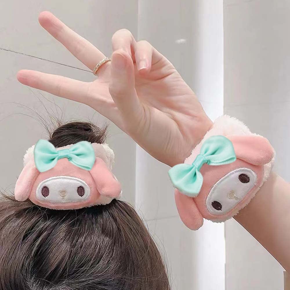 Kugiter makeup headband pink lightweight for shower and spa days.
