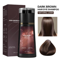 KUKSY Hair Color Dye Shampoo with included gloves enables clean at-home application.