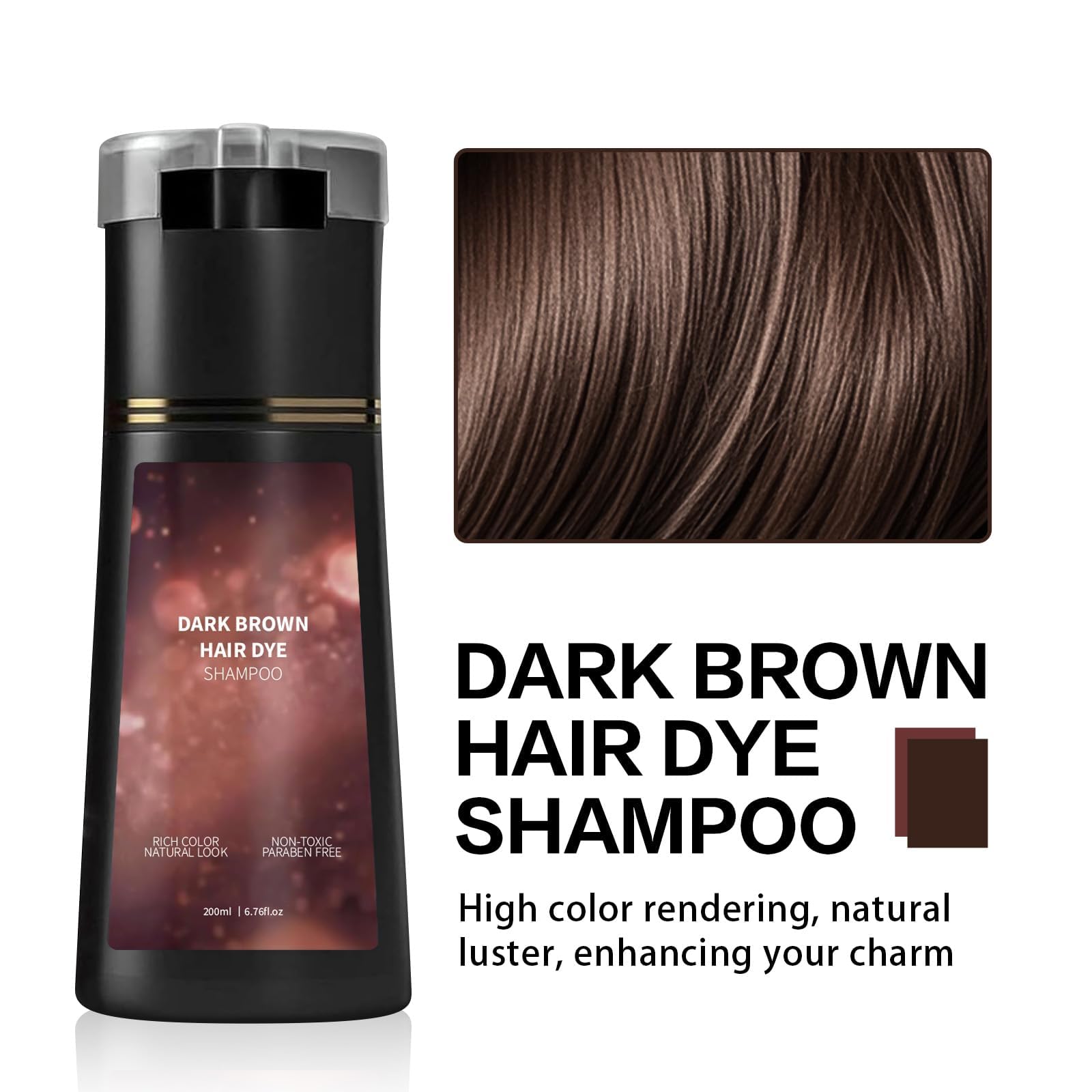 KUKSY Hair Color Dye Shampoo lather close-up highlights creamy color deposit.