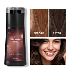 KUKSY Hair Color Dye Shampoo applied to wet hair for easy, even coverage.