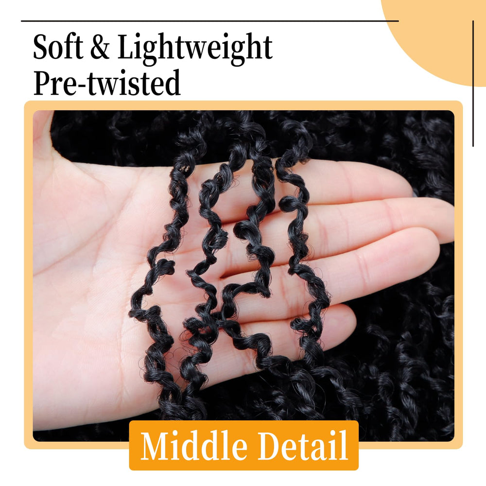 Kulayss crochet hair with needle included enables quick, knot-free installation.