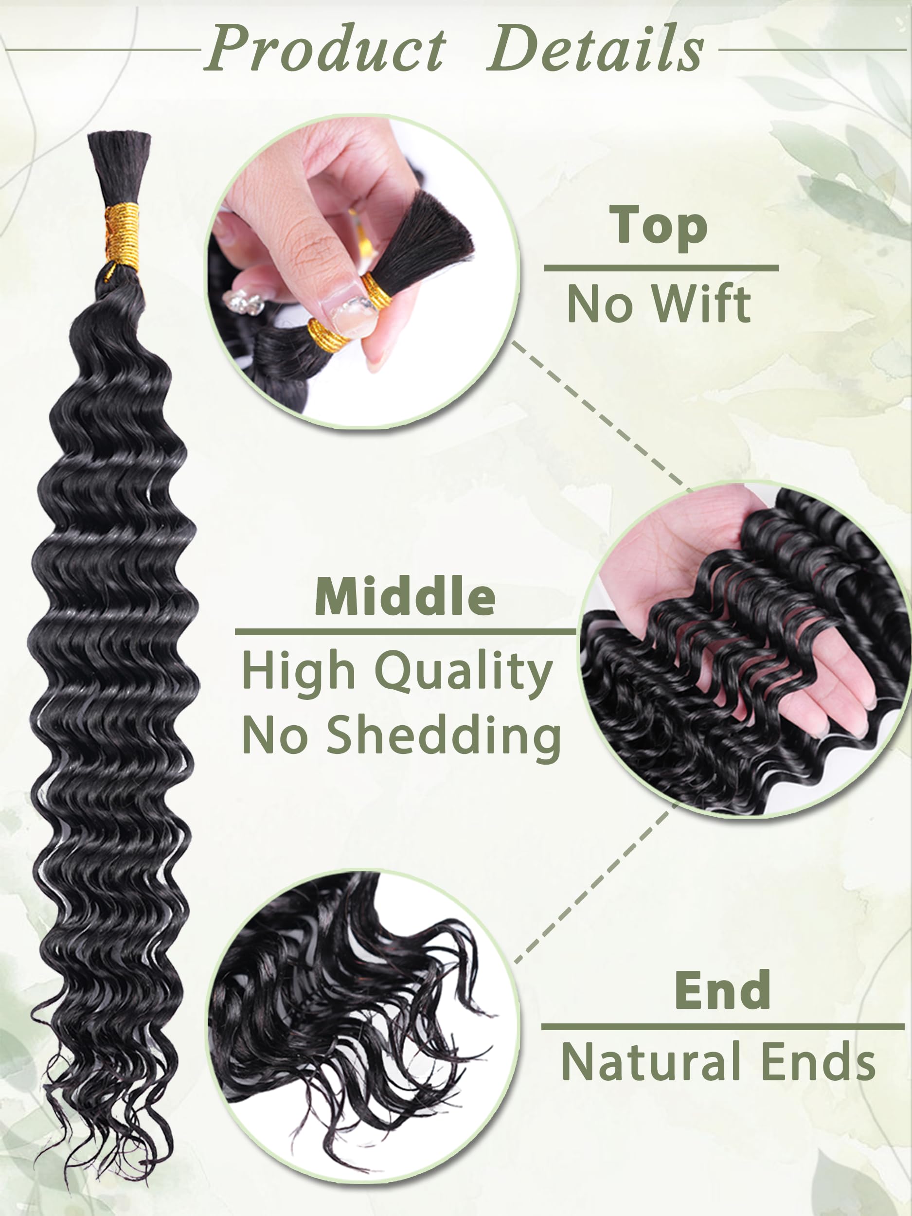 KULYMUWIG no-weft braiding hair image emphasizes seamless braids and natural flow.
