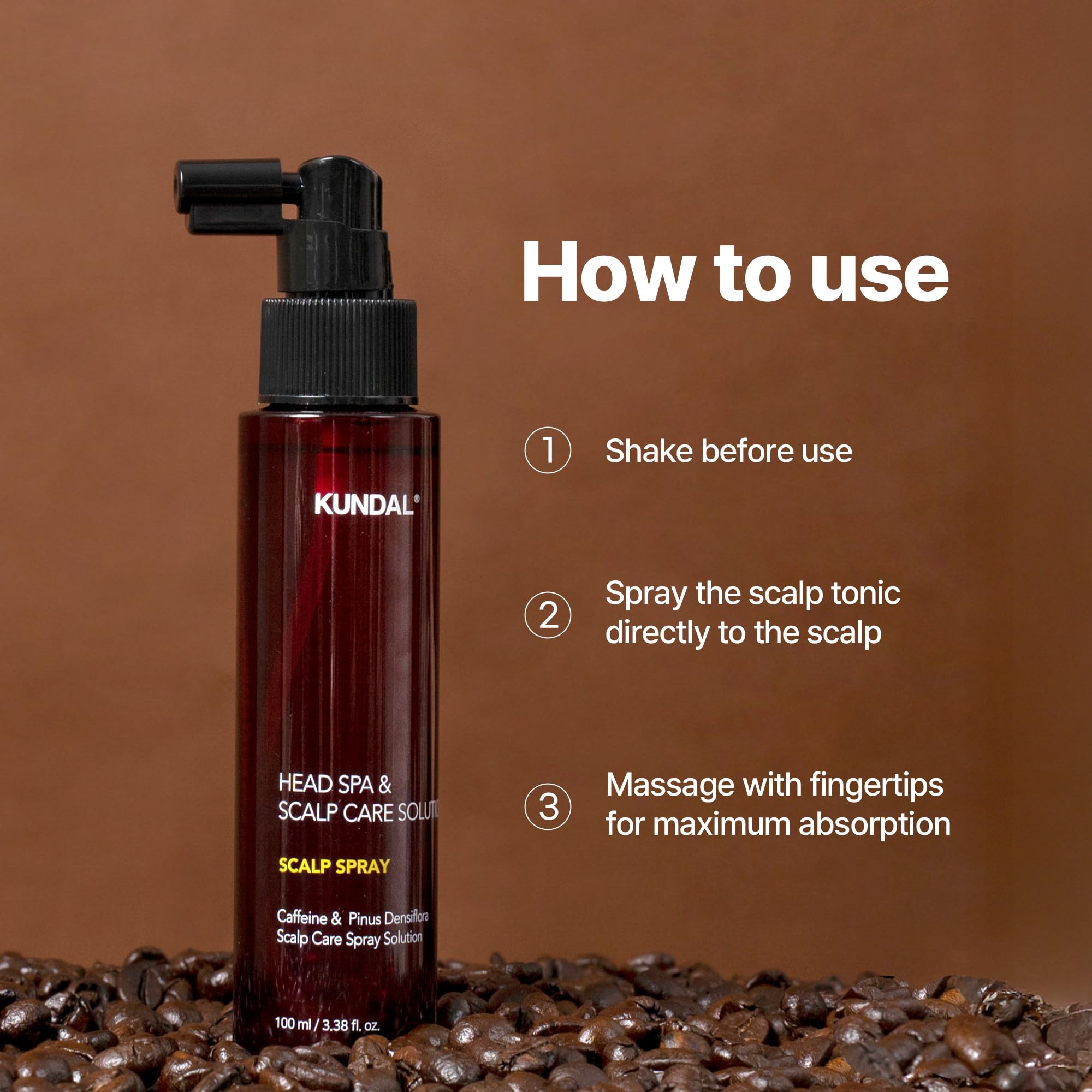 KUNDAL bottle with towels signals daily-use routine
