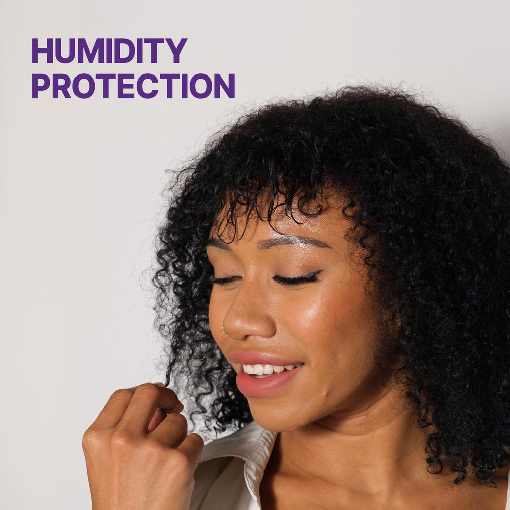 KUNDAL Damage Repair Serum on dry frizzy hair showing before after smoothing.