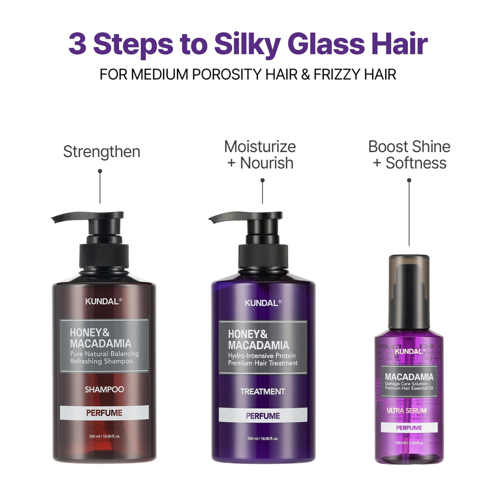 KUNDAL Damage Repair Serum finishing with silky hair and easy manageability.