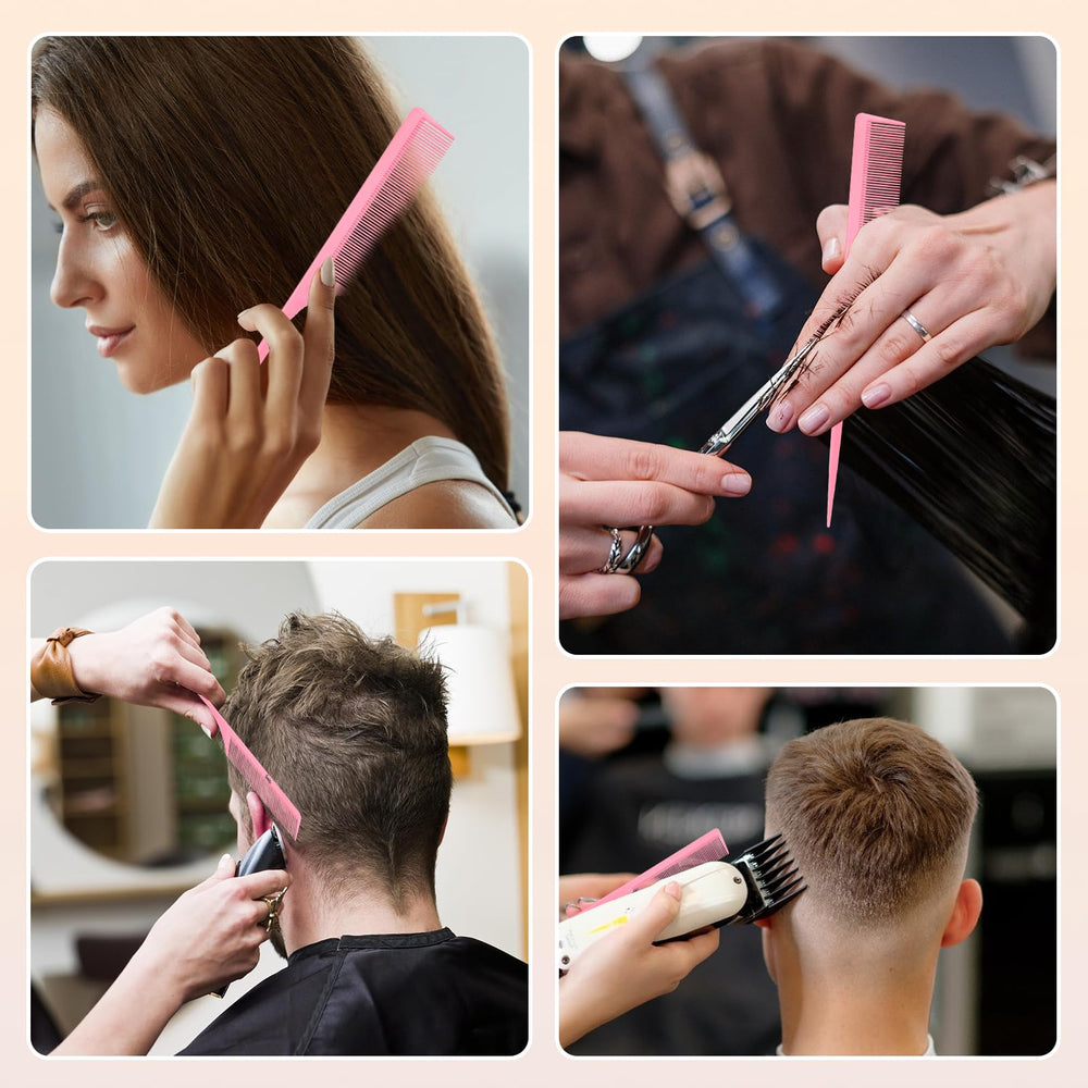 Kunihiko rat tail comb for wet or dry hair styling versatility