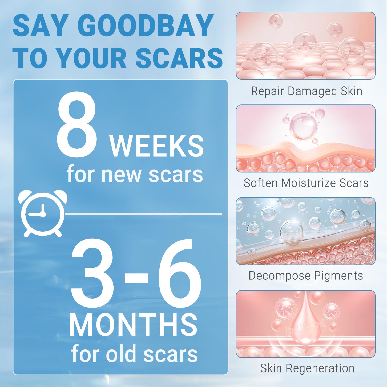 Kunyle silicone scar gel absorption leaves skin hydrated and radiant.