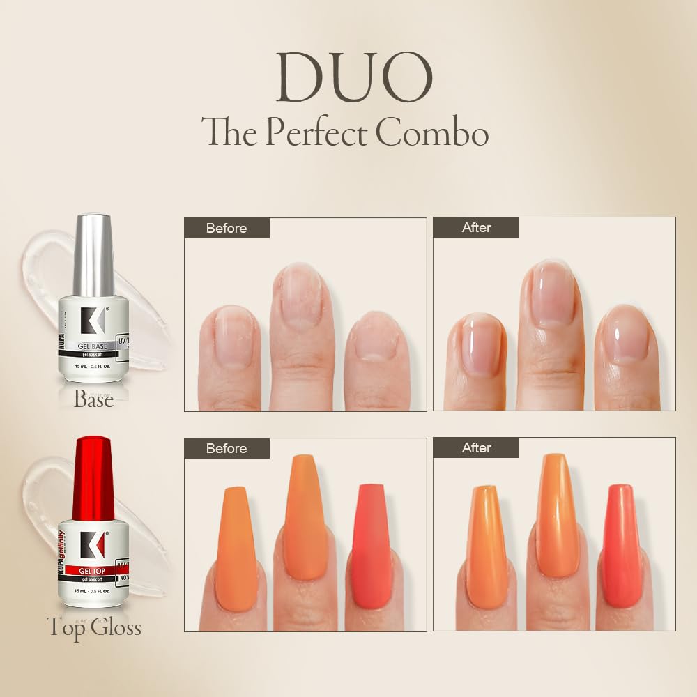 KUPA Gelfinity precision brush for smooth, even nail coverage.