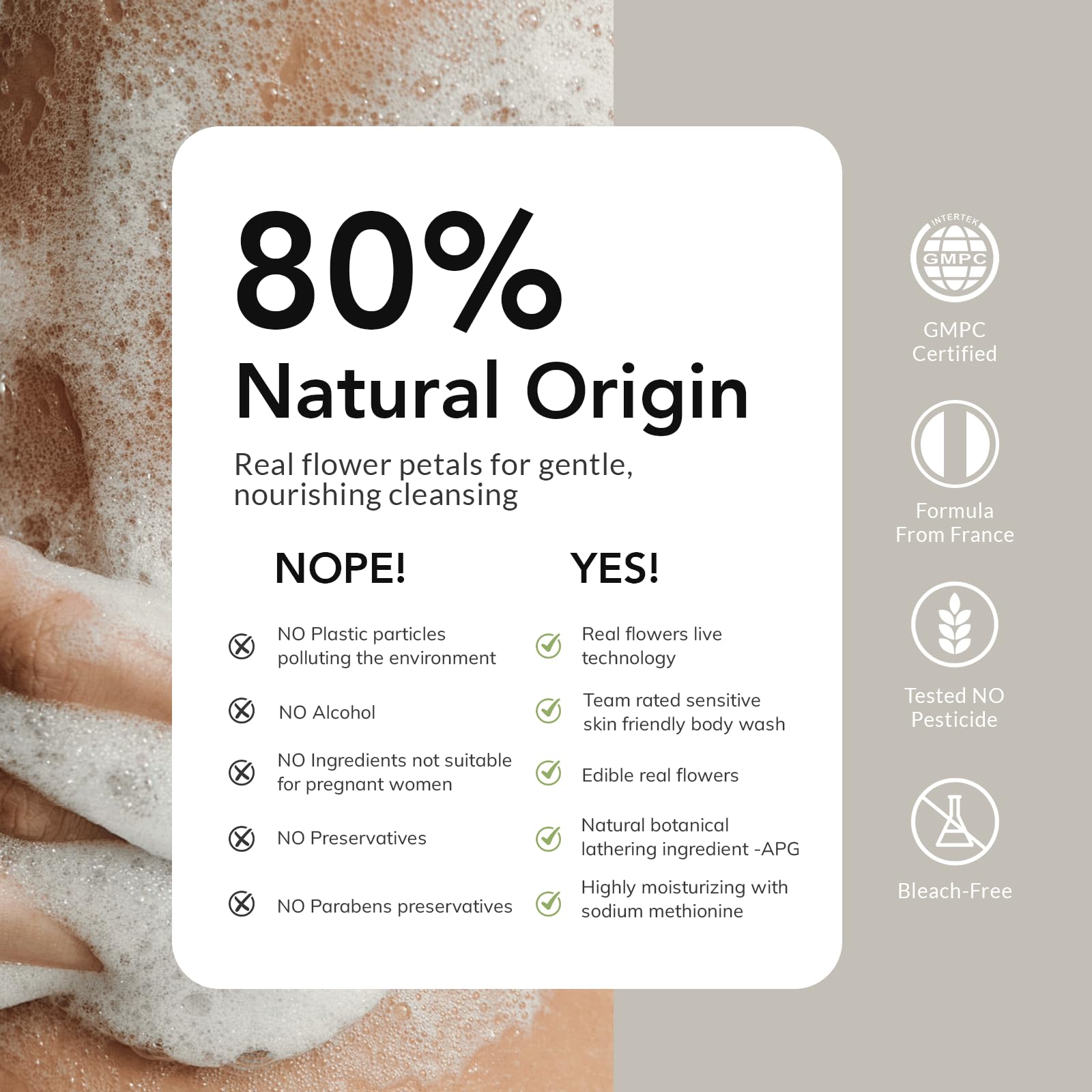 Kustie Clean Beauty certified emblem on packaging.