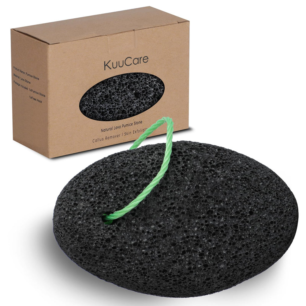 KuuCare feet pumice stone with volcanic texture for gentle exfoliation and smooth heels