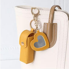 Kuuguu lipstick holder keychain in emerald blends style with practical lipstick and balm storage
