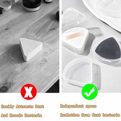 KuuGuu puff box open lid for easy daily makeup access and quick grab.