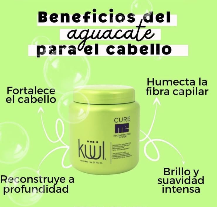 Kuul Cure Me Reconstructor application-routine demonstrates easy hair repair and conditioning steps