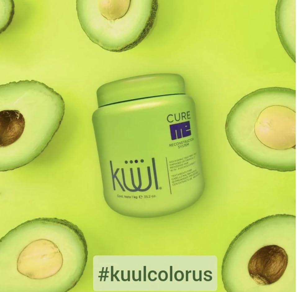 Kuul Cure Me Reconstructor dry-damaged-hair image shows repair potential for damaged strands