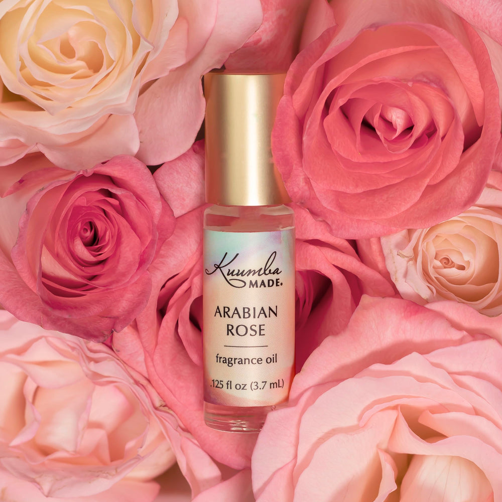 Kuumba Made rollerball detail highlighting smooth application and leak prevention