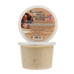 Kuza shea butter borututu ingredients close-up emphasizes natural formula and vitamins.