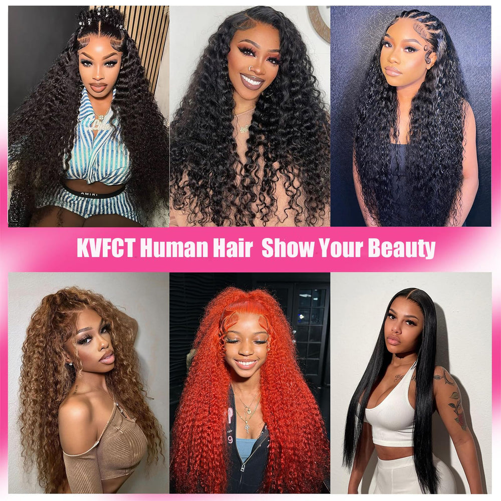 KVFCT deep wave wig suitable for weddings and parties